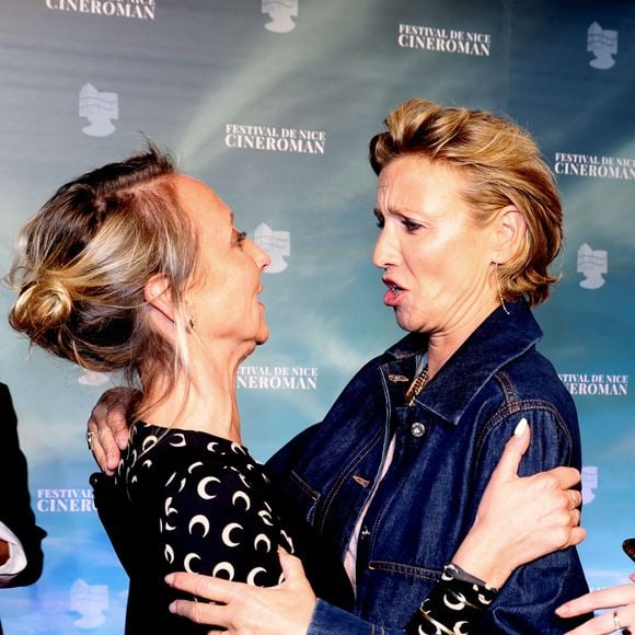 Audrey Lamy et sa soeur Alexandra Lamy - 6ème édition du festival Cinéroman à Nice le 1er octobre 2024. © Dominique Jacovides - Bruno Bebert / Bestimage