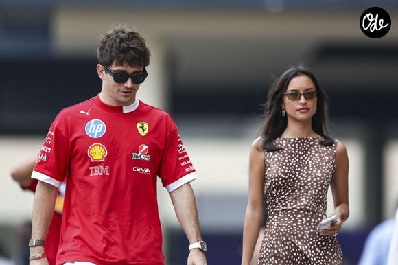 Charles Leclerc et sa fiancée Alexandra Saint Mleux lors du Grand Prix d'Abu Dhabi le 5 décembre 2025.

Photo par SPP / PsnewZ / Bestimage.