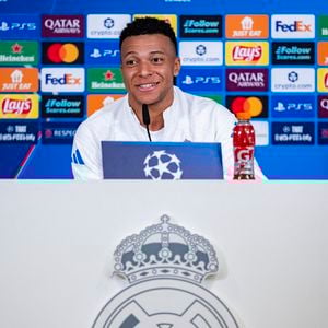 Kylian Mbappé du Real Madrid s'exprime lors de la conférence de presse avant le match de l'UEFA Champions League 2024/25 contre l'AS Monaco à Ciudad Real Madrid le 19 janvier 2026 à Madrid, Espagne. © Alberto Gardin/ZUMA Press Wire/Bestimage