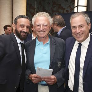 Exclusif - Cyril Hanouna, Nelson Monfort, Benjamin Patou au déjeuner du Chinese Business Club, avec C.Hanouna comme invité d’honneur, à Paris, France, le 19 juin 2025. © Jack Tribeca/Bestimage