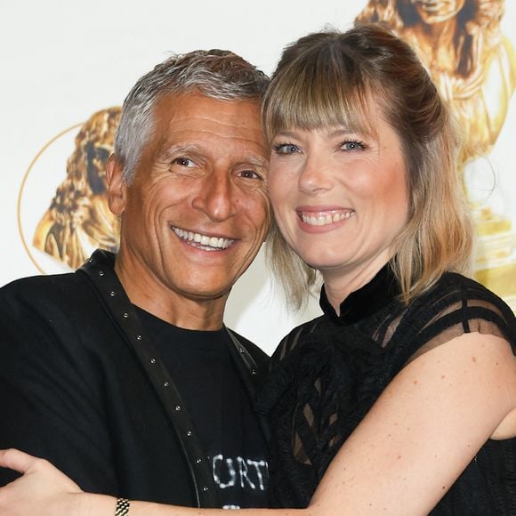 Nagui et sa femme Mélanie Page - 35ème cérémonie des Molières aux Folies Bergère à Paris le 6 mai 2024. © Coadic Guirec / Bestimage