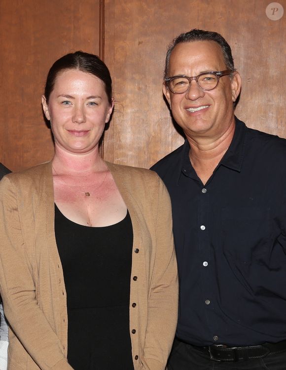 Elizabeth Hanks et Tom Hanks assistent au concert « In & Of Itself » de Derek DelGaudio au Daryl Roth Theatre de New York, le 7 juillet 2017. Photo : Adam Nemser/startraksphoto.com/ABACAPRESS.COM