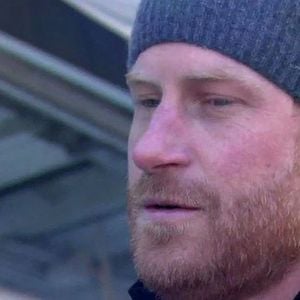 Le prince Harry, duc de Sussex, de passage à Whistler (Canada) pour préparer les Invictus Games 2025, répond aux questions de Will Reev pour l'émission "Good Morning America", le 15 février 2024. Backgrid UK/ Bestimage