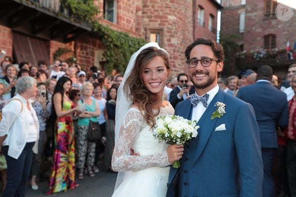Thomas Hollande et Emilie Broussouloux se sont mariés dans le petit village de Meyssac en Corrèze en présence de leurs parents respectifs François Hollande, Ségolène Royal ainsi que Mr et Mme Broussouloux, le 8 septembre 2018. © Abaca