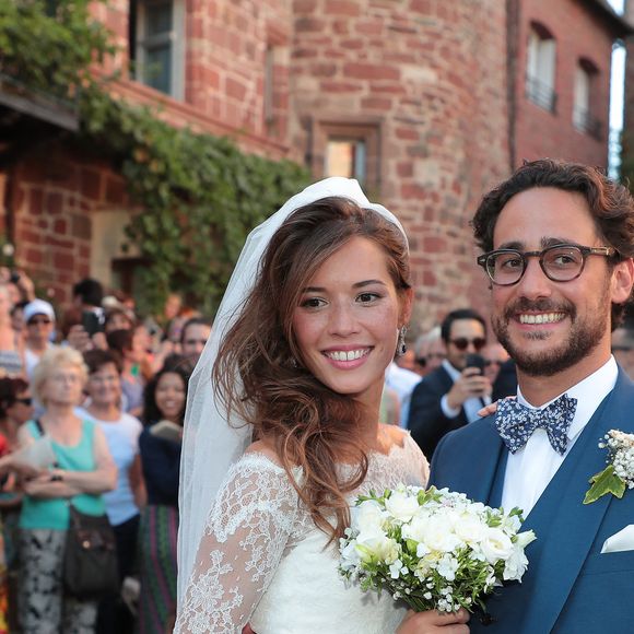 Thomas Hollande et Emilie Broussouloux se sont mariés dans le petit village de Meyssac en Corrèze en présence de leurs parents respectifs François Hollande, Ségolène Royal ainsi que Mr et Mme Broussouloux, le 8 septembre 2018. © Abaca