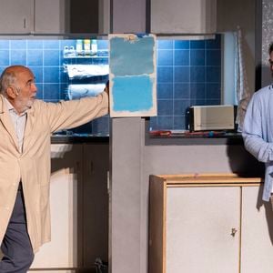 Exclusif - Gérard Jugnot, Arthur Jugnot - Représentation de la pièce de théâtre "Le jour du kiwi" au Théâtre de Verdure lors du 40ème Festival de Ramatuelle. Le 6 août 2024
Cyril Bruneau / Festival de Ramatuelle / Bestimage