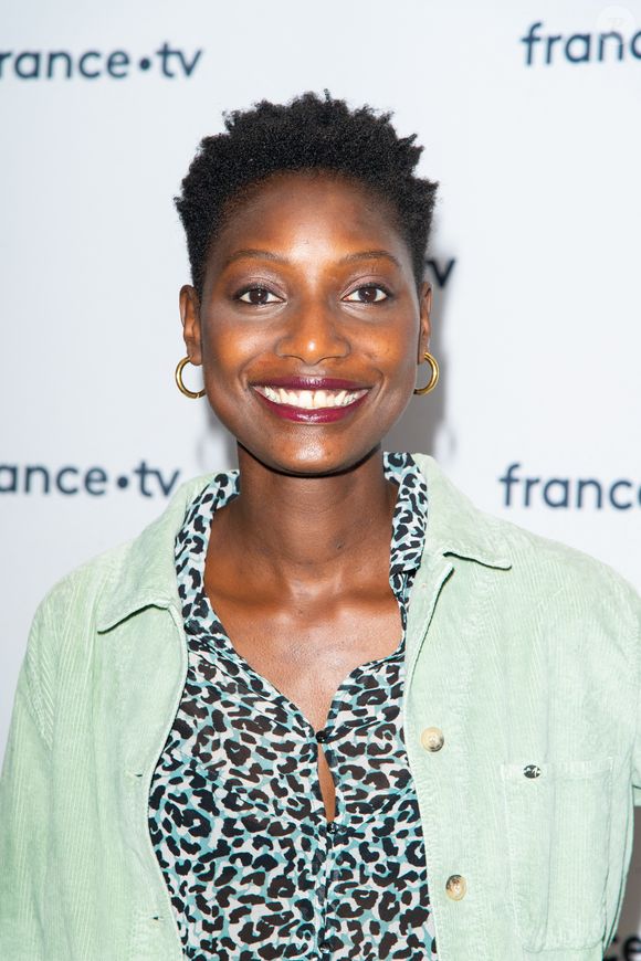 N'Fanteh Minteh lors du photocall dans le cadre de la conférence de presse de France Télévisions au Pavillon Gabriel à Paris, France, le 24 août 2021. © Pierre Perusseau/Bestimage
