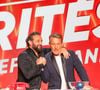 Exclusif - Cyril Hanouna, Benjamin Castaldi lors de l’émission "Prime des Vérités" présentée par C.Hanouna et diffusée en direct sur W9 - Paris le 10 juin 2026. © Jack Tribeca / Bestimage