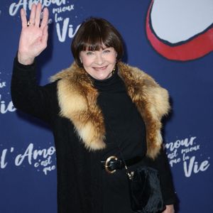 Macha Meril assiste à la première de L'amour c'est mieux que la vie, tenue à l'UGC Normandie, à Paris, France, le 17 janvier 2022. Photo by Jerome Domine/ABACAPRESS.COM
