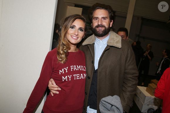Marie Portolano et Grégoire Ludig backstage lors du Salon du Chocolat à la Porte de Versailles à Paris.

Photo : Jerome Domine / Abaca
