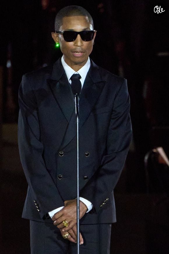 Pharrell Williams à la soirée concert "Grace for the World" au Vatican le 13 septembre 2025 ; un concert unique sur la place Saint-Pierre.