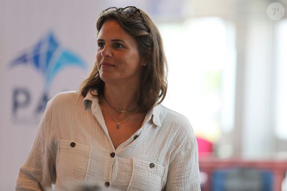 Laure Manaudou assiste aux championnats de France Élites en grand bassin de natation à Rennes, France, le 15 juin 2023. Mickael Chavet/Zuma Press/Bestimage