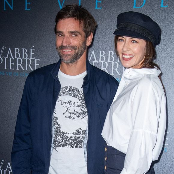 Arnaud Clement et Nolwenn Leroy assistent à l'avant-première de "L'Abbe Pierre, Une Vie De Combats" au cinéma UGC Normandie à Paris, France, le 10 octobre 2023. Photo par Aurore Marechal/ABACAPRESS.COM