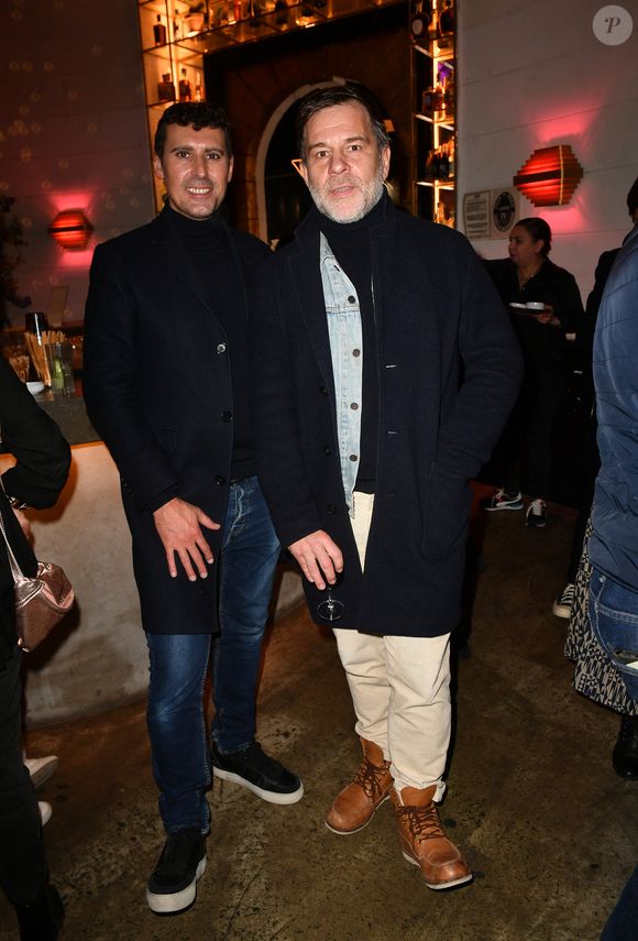 Exclusif - Thomas Joubert et Ronald Guintrange - Link Party pour le lancement de l'instax Square Link by Fujifilm au Chéper à Paris le 24 novembre 2022. © Veeren/Bestimage