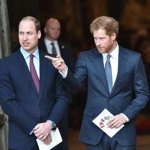Sa veuve a confirmé la nouvelle à "The Mirror"
Le prince William, duc de Cambridge et le prince Harry - La famille royale d'Angleterre assiste à une messe à l'occasion de la journée du Commonwealth en l'Abbaye de Westminster à Londres, le 14 mars 2016. AGENCE / BESTIMAGE
