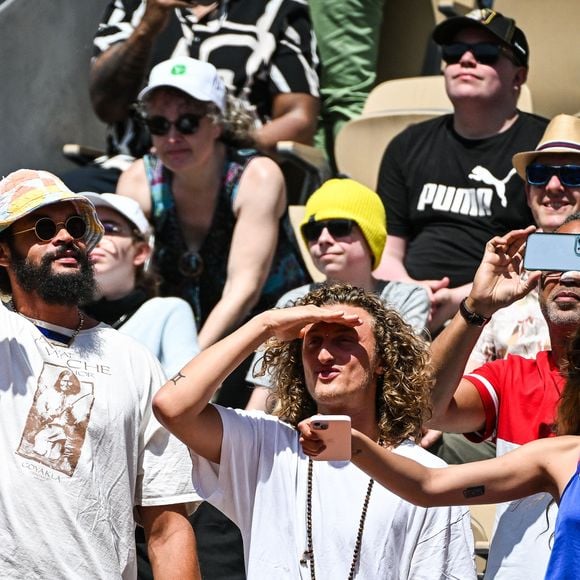 Joakim Noah, Jenaye Noah et Joalukas Noah - Concert de Yannick Noah lors des internationaux de France de Tennis de Roland Garros 2023 à Paris le 27 mai 2023. © Matthieu Mirville/Bestimage