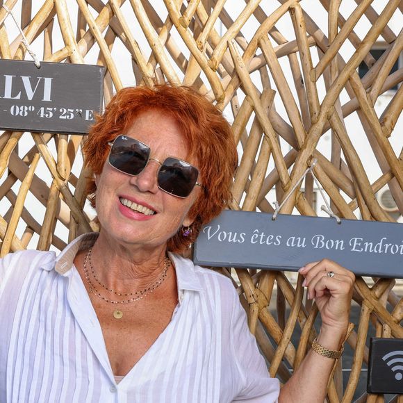 Exclusif - Rendez-vous avec Véronique Genest à l'hôtel Méditerranée de Calvi en Corse, France, le 13 juillet 2023. Véronique Genest est la directrice et fondatrice du Festival Corse En Scène 2023 qui se déroulera du 17 au 21 juillet prochain.