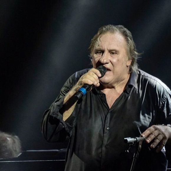 Gérard Depardieu s'est produit sur la scène du "Beiteddine Festival" dans le district du Chouf au Liban, le samedi 20 juillet 2019. Nabil Ismail / Bestimage