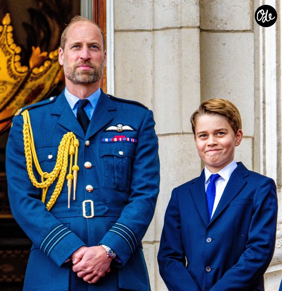Le prince William, prince de Galles, Le prince George de Galles, - La famille royale britannique assiste aux célébrations du 80ème anniversaire de la fin de la Seconde guerre mondiale (VE Day) à Londres, le 5 mai 2025. Photo par Backgrid USA / Bestimage