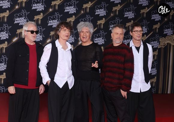 Nicola Sirkis et le groupe INDOCHINE - Photocall de la 26ème édition des NRJ Music Awards au palais des festivals de Cannes, France, le 1er novembre 2024. © Guignebourg-Bebert/Bestimage
