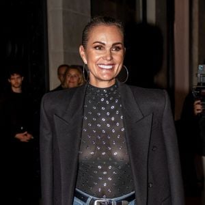 Laeticia Hallyday quitte les Costes, Paris, France le 14 octobre 2024. Photo by ABACAPRESS.COM