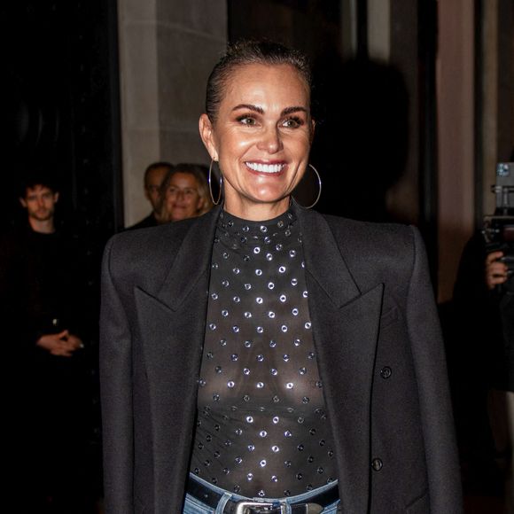 Laeticia Hallyday quitte les Costes, Paris, France le 14 octobre 2024. Photo by ABACAPRESS.COM