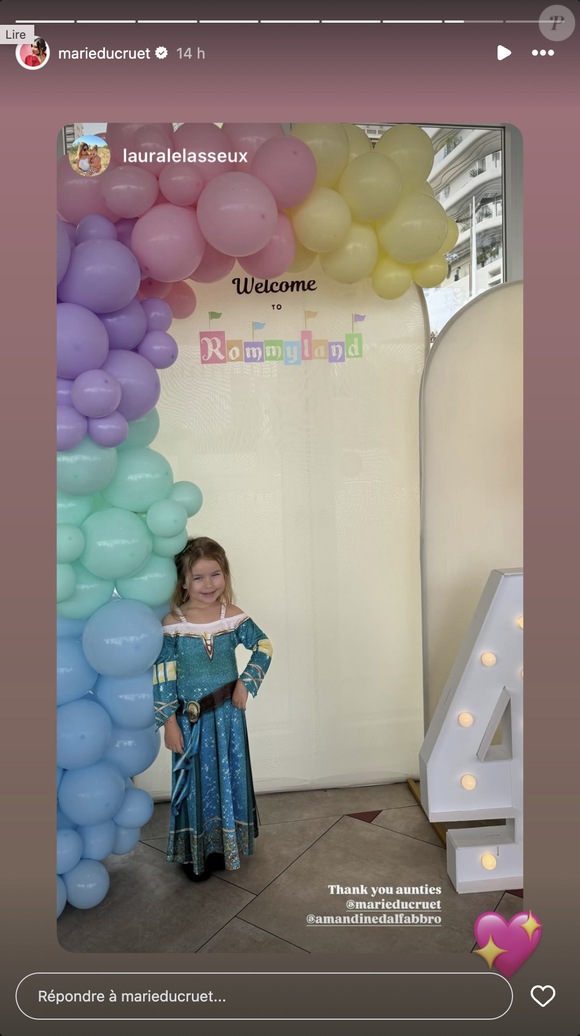 La petite fille, prénommée Rommy, a pu ainsi célébrer ses quatre ans, lors d'une magnifique fête d'anniversaire.
