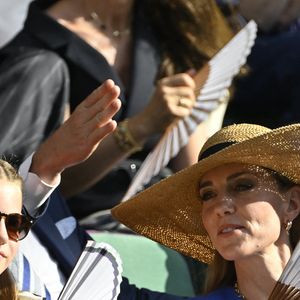 La princesse Charlotte de Galles, Catherine (Kate) Middleton, princesse de Galles - Personnalités à la finale homme du tournoi de tennis de Wimbledon le 13 juillet 2025.

© Chryslène Caillaud / PsnewZ / Bestimage