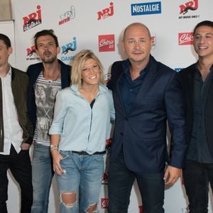 Julie Thomassin, Loris Giuliano, Gaetan Serais, Jean Pierre Danic Sebastien Cauet assistent à la conférence de presse de rentrée du pole NRJ au musee du quai Branly à Paris, France, le 14 Septembre 2016. Photo by Alban Wyters/ABACAPRESS.COM