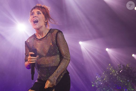 La chanteuse française Zaz en concert au Espaço Unimed à São Paulo, Brésil, le 14 avril 2023, pour sa tournée "Organique Tour" qui fait la promotion de son cinquième album de sa carrière et enregistré pendant la pandémie du COVID-19 (coronavirus). © Imago/Panoramic/Bestimage