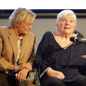 Exclusif -  Muriel Robin et Line Renaud - 6ème remise du prix "Fonds de dotation Line Renaud-Loulou Gasté" pour la recherche médicale à la Maison de la Recherche à Paris le 25 novembre 2024.