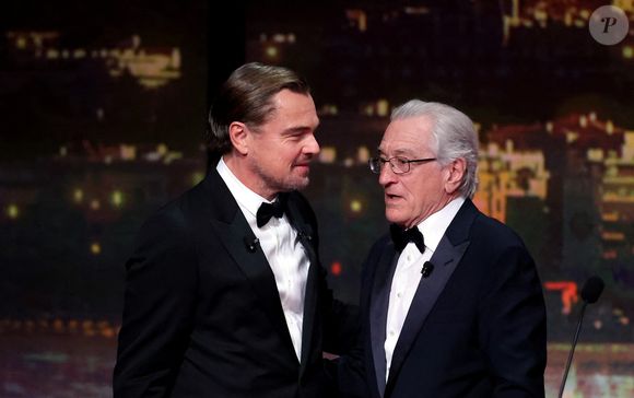 Leonardo DiCaprio, Robert De Niro (Palme d'Or d'honneur) - Cérémonie d'ouverture du 78ème Festival International du Film de Cannes, au Palais des Festivals à Cannes. Le 13 mai 2025.
© Borde-Jacovides-Moreau / Bestimage