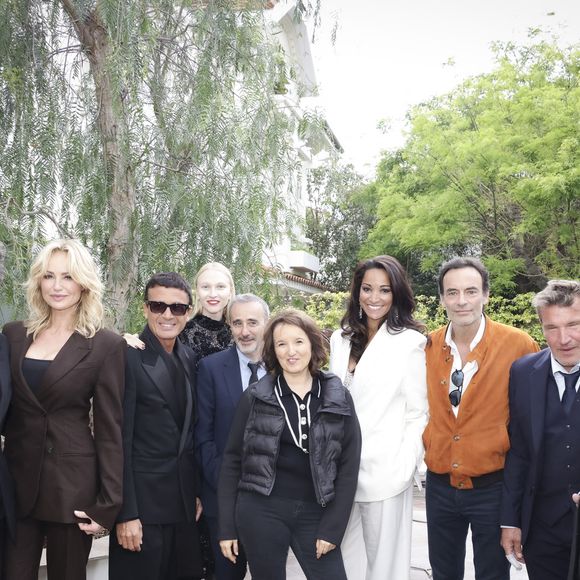 Exclusif - Marc Lavoine et sa compagne Adriana Karembeu, Omar Harfouch, et sa femme Yulia, Elie Semoun, Anne Roumanoff, Cindy Fabre, Anthony Delon, Benjamin Castaldi, Massimo Gargia -  Concerto pour la paix de Omar Harfouch au théâtre de Béziers le 8 mai 2025 © Jack Tribeca / Bestimage
