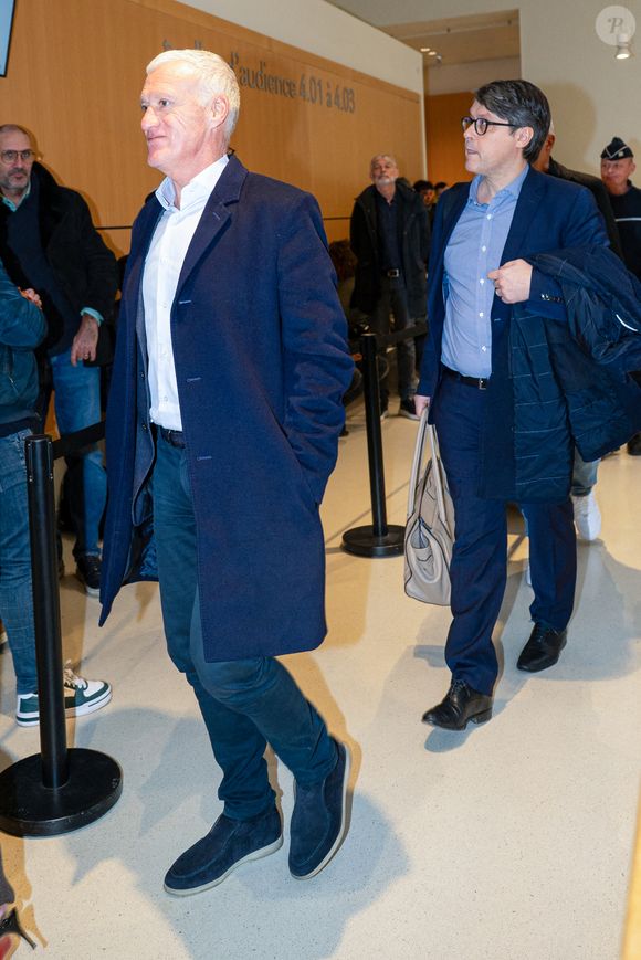 Didier Deschamps - Arrivées au tribunal correctionnel de Paris en marge du procès en diffamation entre Didier Deschamps et Daniel Riolo. Le procès en diffamation opposant Didier Deschamps à Daniel Riolo s’est ouvert le 20 novembre 2025 devant la XVIIe chambre du tribunal correctionnel de Paris

© Pierre Perusseau/Bestimage