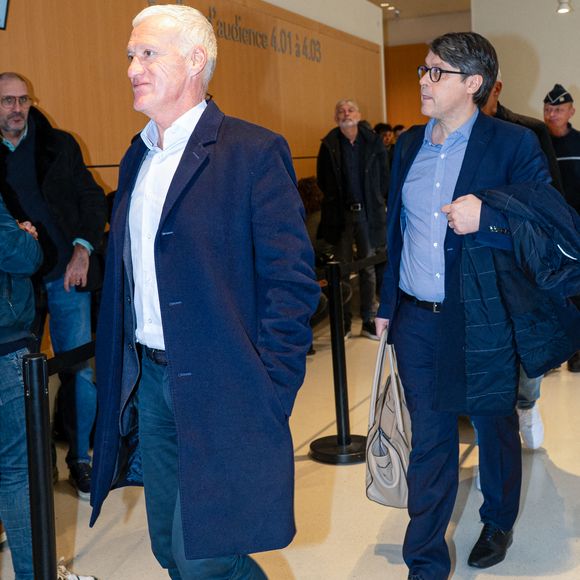 Didier Deschamps - Arrivées au tribunal correctionnel de Paris en marge du procès en diffamation entre Didier Deschamps et Daniel Riolo. Le procès en diffamation opposant Didier Deschamps à Daniel Riolo s’est ouvert le 20 novembre 2025 devant la XVIIe chambre du tribunal correctionnel de Paris

© Pierre Perusseau/Bestimage