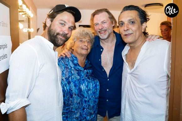 Arthur Jugnot, Jacqueline Franjou, François Feroleto, Olivier Sitruk - Représentation de la pièce "Dolores" avec O. Sitruk lors des Nuits Classiques du festival de Ramatuelle le 4 aout 2026. © Cyril Bruneau/Festival de Ramatuelle/Bestimage No Web - Belgique et Suisse | 00765240
