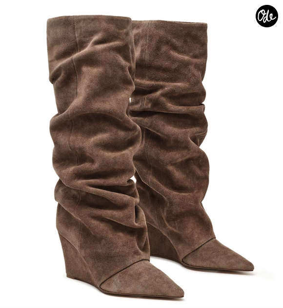 Liberty Boot Taupe Suede