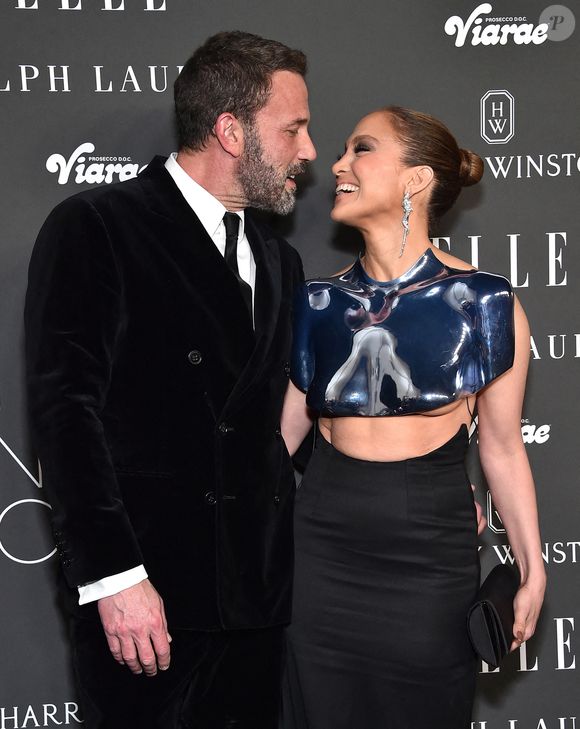 Ben Affleck et Jennifer Lopez arrivent au ELLE to Celebrate 2023 Women in Hollywood qui se tient au nya studios WEST le 5 décembre 2023 à Hollywood, Los Angeles, Ca, USA. Photo par Lisa OConnor/AFF/ABACAPRESS.COM