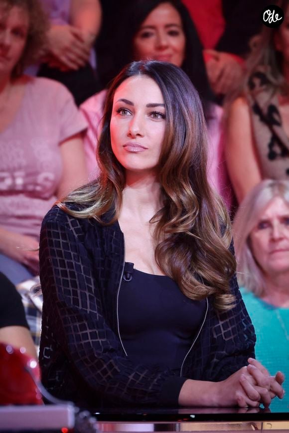 Exclusif - Delphine Wespiser (Miss France 2012), sur le plateau du "Prime des Vérités" présenté par C.Hanouna, et diffusé en direct sur W9, Paris, France, le 14 janvier 2026. © Jack Tribeca / Bestimage