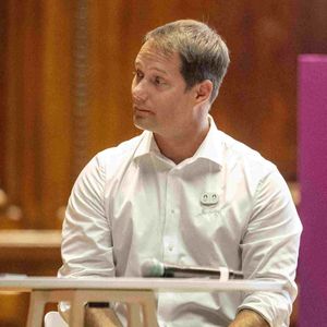 Thomas Pesquet - Dévoilement du parcours du relais de la flamme des Jeux Olympiques de Paris 2024 dans la grand amphitheatre de la Sorbonne à Paris le 23 juin 2023.