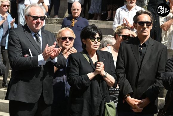 Liane Foly - Obsèques de la chanteuse et pianiste française Marie-Paule Belle, en l'église Saint-Roch à Paris le 3 aout 2026. © Agence / Bestimage