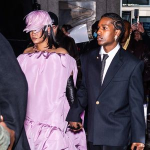 Rihanna et A$ap Rocky arrivant à la 35ème édition des Gotham Film Awards au Cipriani Wall Street à New York, NY, USA le 1er décembre 2025 pendant les arrivées de la cérémonie. Photo by Ouzounova/Splash News/ABACAPRESS.COM