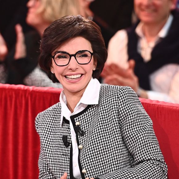 Exclusif - Rachida Dati - Enregistrement de l'émission Vivement dimanche, le 4 mars 2025, présentée par Michel Drucker au studio Rive Gauche à Paris, diffusée le 16 mars sur France 3. 
© Guillaume Gaffiot / Bestimge