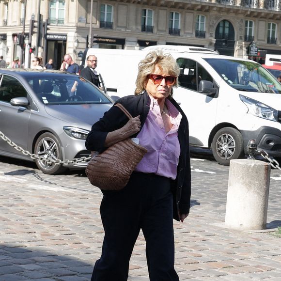 Daniele Thompson assiste aux obsèques de Philippe Labro à l'église Saint Germain des Prés à Paris, France, le 13 juin 2025. Philippe Labro, journaliste, auteur, réalisateur et compositeur prolifique, est décédé à l'âge de 88 ans des suites d'un cancer le 4 juin. Photo by Nasser Berzane/ABACAPRESS.COM