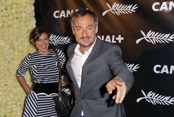 Mathilde Serrell et Augustin Trapenard lors de la soirée Canal + à Mougins lors du 68ème festival international du film de Cannes, le 15 mai 2015.

VEEREN / BESTIMAGE