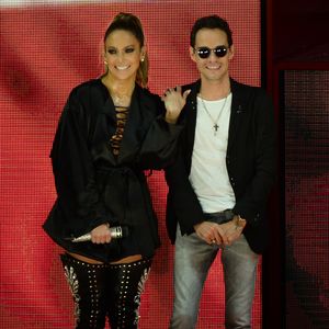 Jennifer Lopez  et son ex mari Marc Anthony à Miami le 29 octobre 2016. Agence - Bestimage