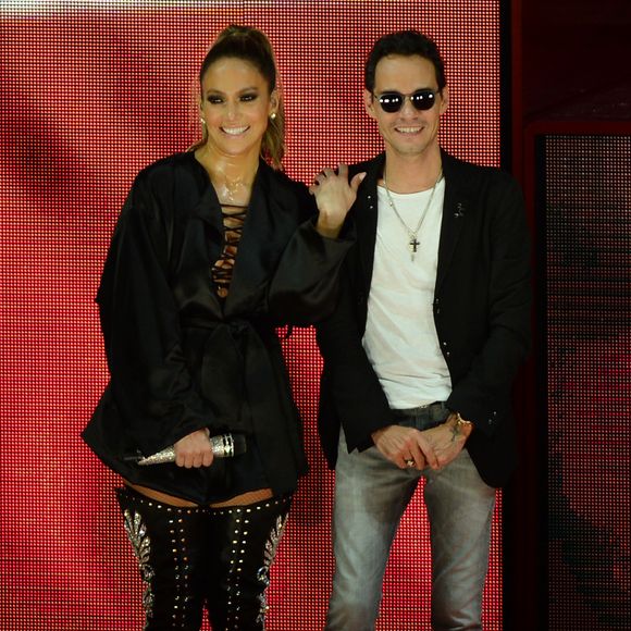 Jennifer Lopez  et son ex mari Marc Anthony à Miami le 29 octobre 2016. Agence - Bestimage