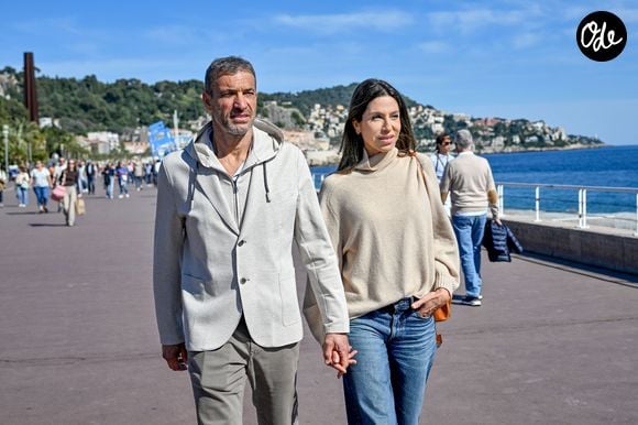 Exclusif - Christophe Pinna et sa femme Anna - Christophe Pinna, l'ancien professeur de sport de la Star Academy et champion du monde de karaté, va monter sur les planches, à Nice, pour un Seul en Scène, intitulé "C'est Tout, sauf Anecdotique", où il va partager avec le public son parcours, sa maladie, ses doutes, ses peines et aujourd'hui ses espoirs. Il répète son spectacle avec sa femme Anna. 
© Bruno Bebert / Bestimage