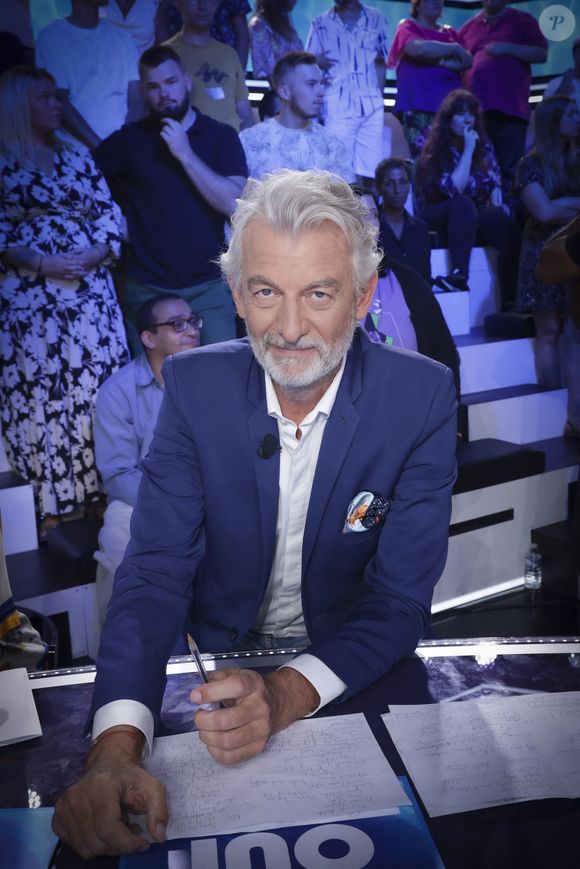 Exclusif - Gilles Verdez - Sur le plateau de l'émission TPMP (Touche Pas à Mon Poste) présentée en direct par C.Hanouna et diffusée sur C8 - Paris le 04/09/2023 - © Jack Tribeca / Bestimage