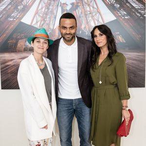 Exclusif - Marion Cotillard, Tony Parker et Axelle Francine - People lors du Longines Paris Eiffel Jumping au Champ-de-Mars à Paris, le 5 juillet 2015. © VEEREN / BESTIMAGE